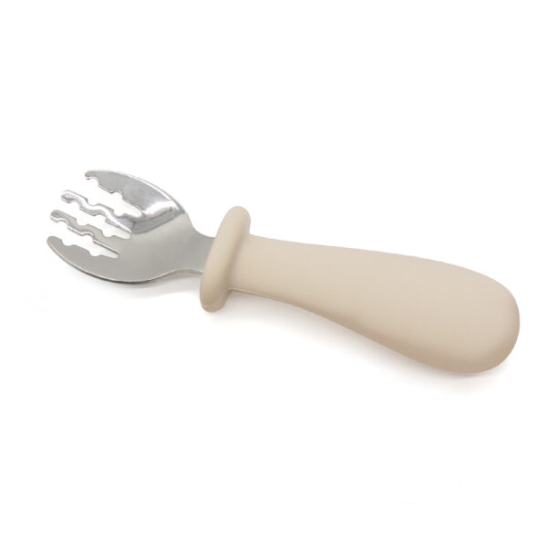 NURSIMOM TENEDOR DE ACERO CON MANGO DE SILICONA